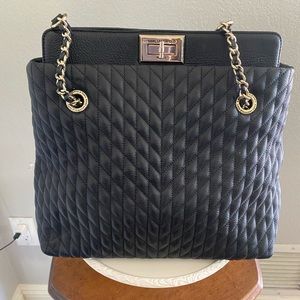 Karl Lagerfeld black quilted bag